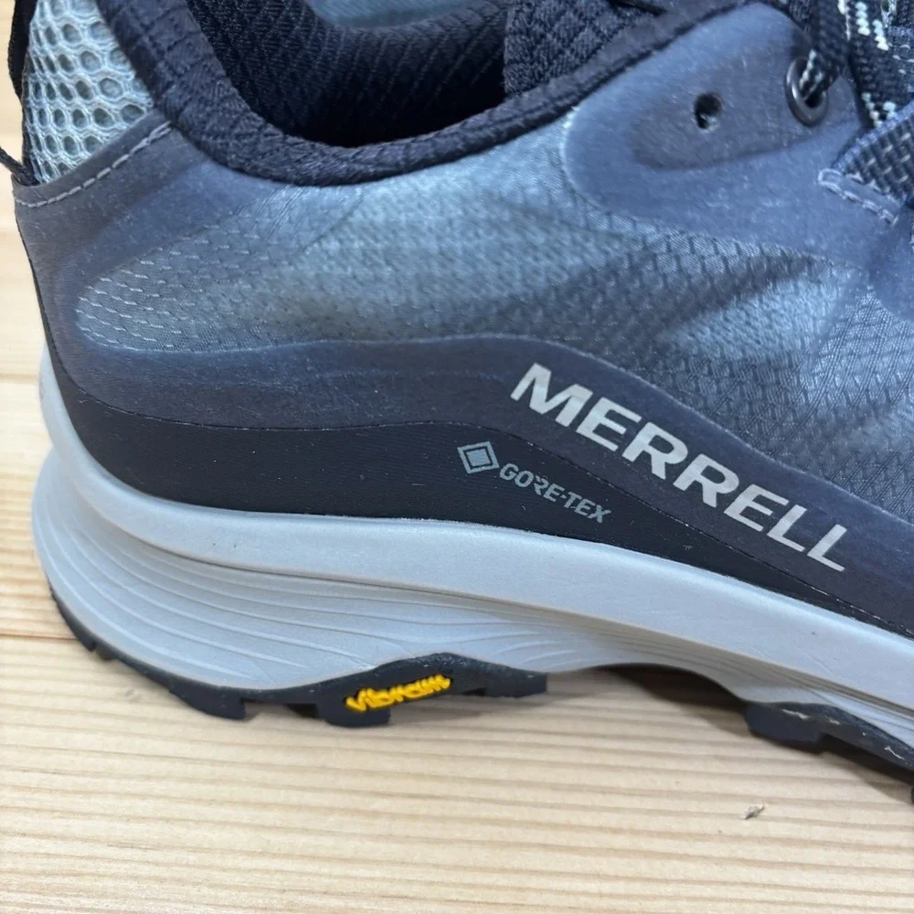Merrell Moab Speed GTX Gore-Tex Navy Mid Hiking Boots Shoes - Womens Size 7 - Picture 2 of 7